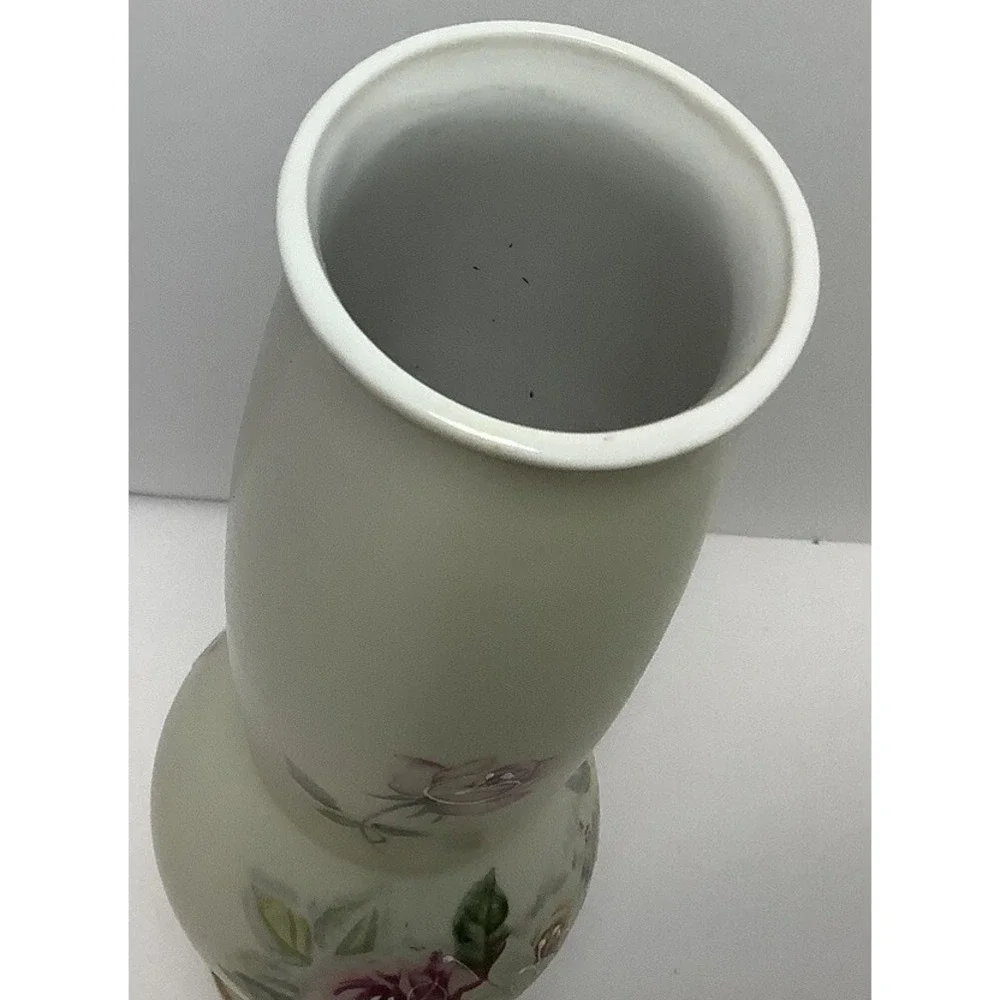 Vintage Norleans Slim‎ Floral Vase Japan Roses